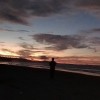 sunset and rain
